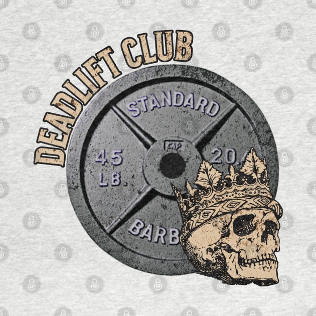 Deadlift Club Skull and Plate by RuthlessMasculinity